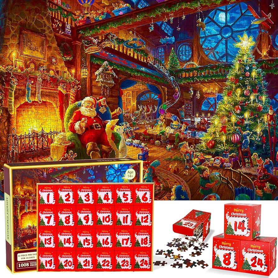 Amazon.com: Advent Calendar 2024 Christmas Jigsaw Puzzles